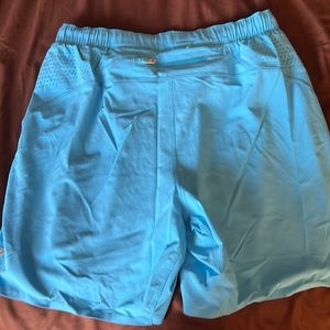 Lululemon Surge shorts 6” no liner Teal Blue